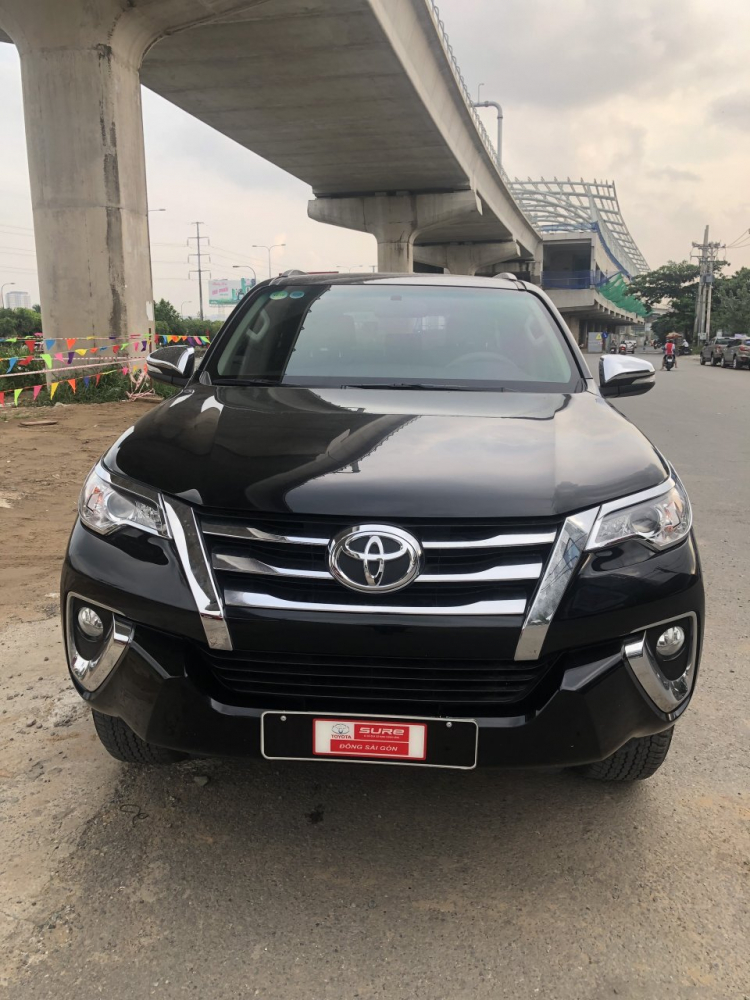 Fortuner X 2017, máy xăng, giảm ngay đến 40tr, màu đen, hỗ tợ vay ngân hàng