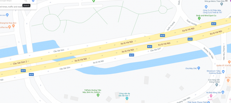 Tại sao Gmap hiện QL52 ạ?