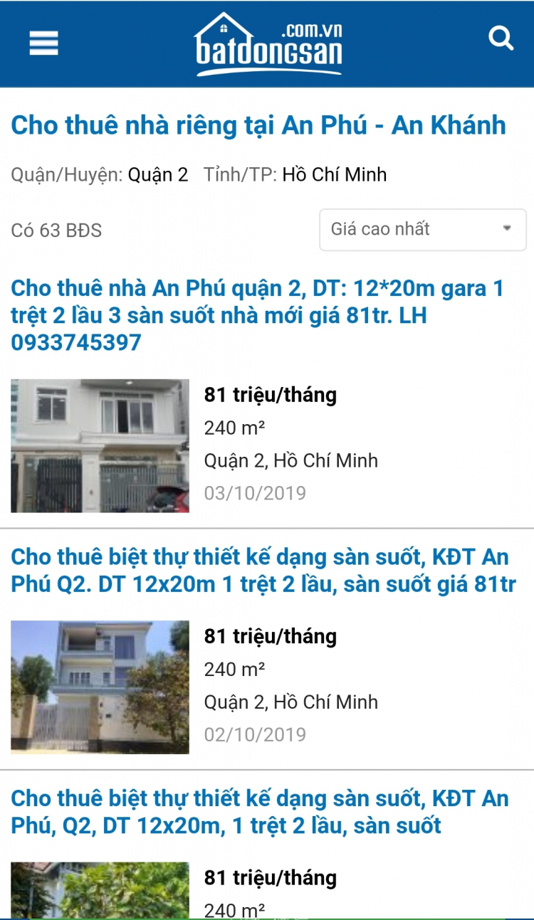 Dự án nhà phố An Phú của Cty Phú Nhuận ngay Nguyễn Hoàng  - pháp lí ra sao?