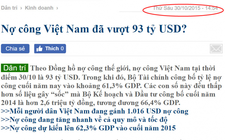 Nợ công lên 139 tỷ USD rồi kia à ?