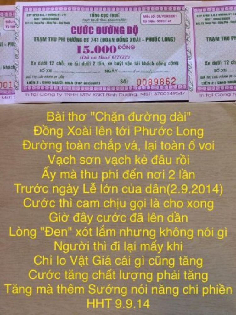 Update - QL 13-Trạm thu phí Chơn Thành (Bình Phước) tăng giá 100% Update - QL 13-Trạm thu phí Chơn Thành (Bình Phước) tăng giá 100%