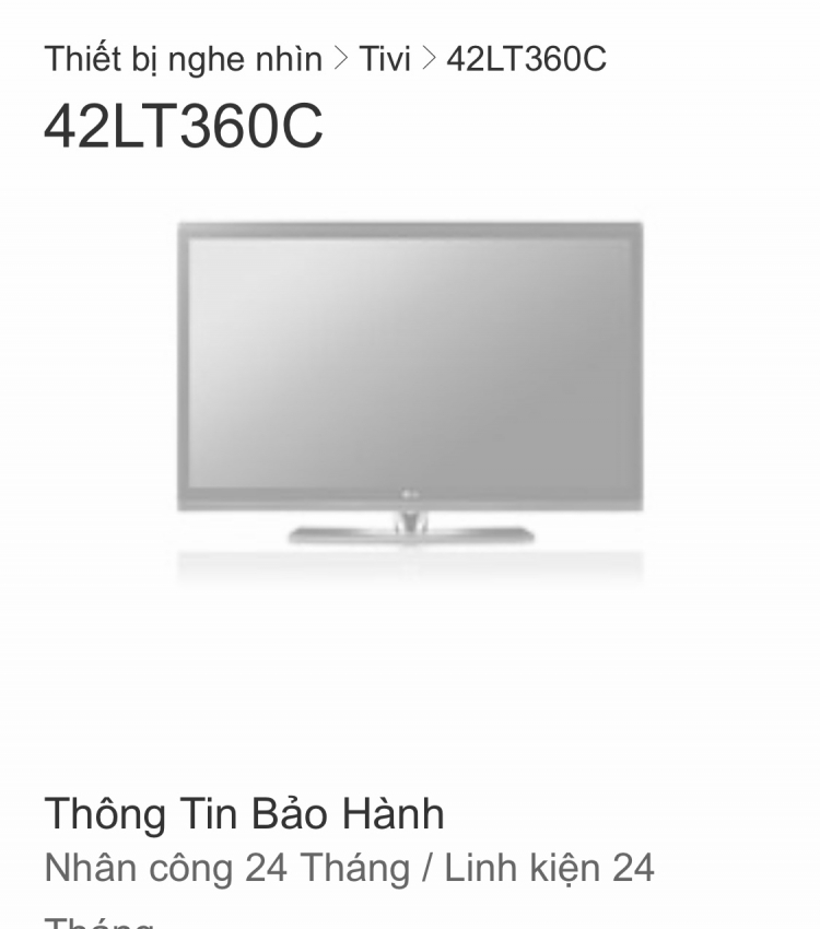 Mua chân TV LG ở đâu?