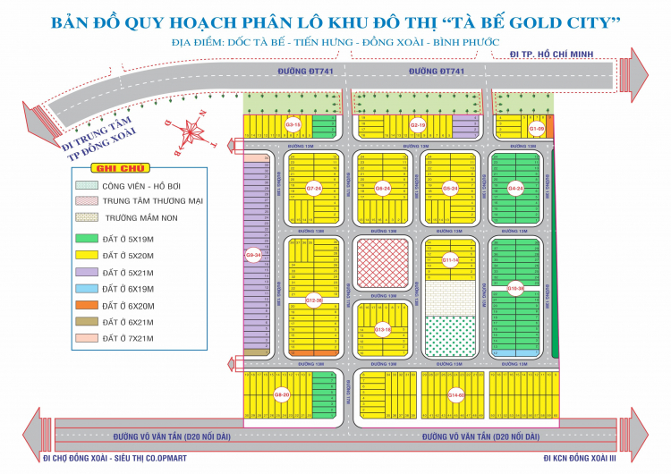 Tà Bế Gold City - Đất Nền Trung Tâm Đô Thị chỉ từ 850tr/nền.