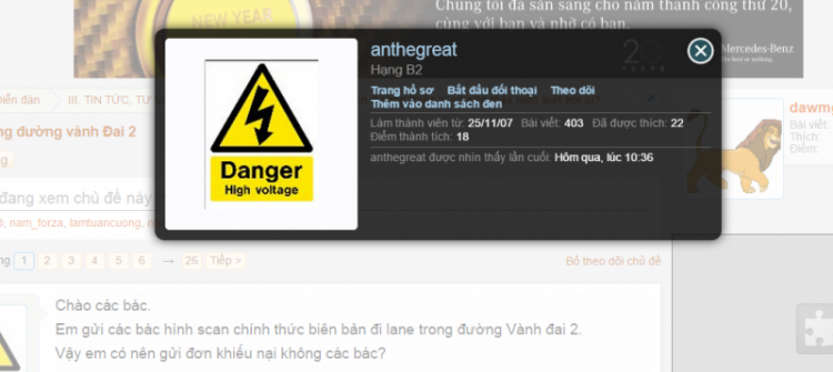 BB đi lane trong đường vành Đai 2 BB đi lane trong đường vành Đai 2