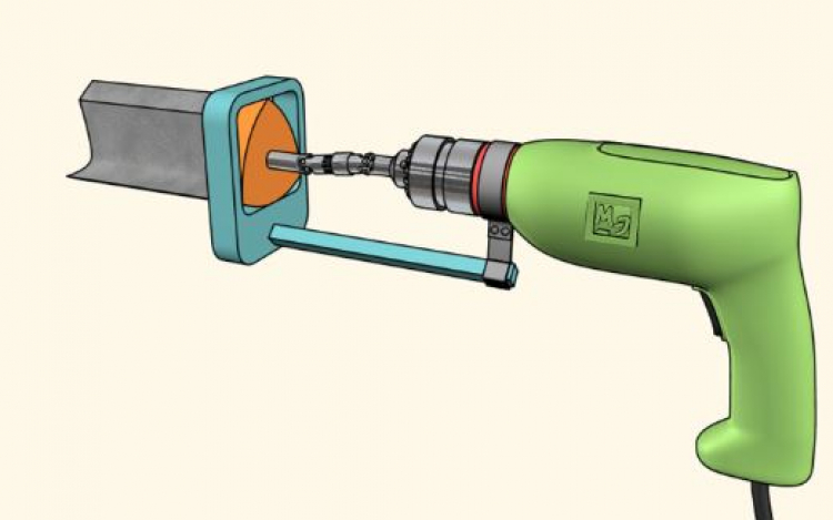 TML: làm sao để cắt 1 lỗ vuông trên cánh cửa gỗ?