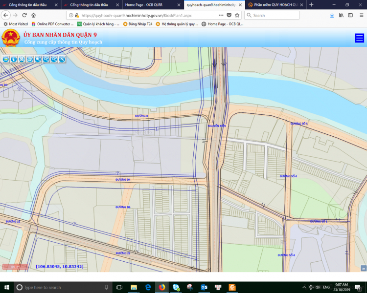 Phần mềm QUY HOẠCH QUẬN 9