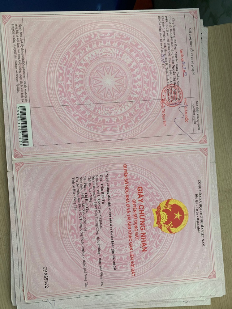 Chuyển nhà về Long An,cần bán 2 miếng đất ở Long Điền Bà Rịa đã có sổ hồng riêng chính chủ, đất mặt tiền LH 0938823403
