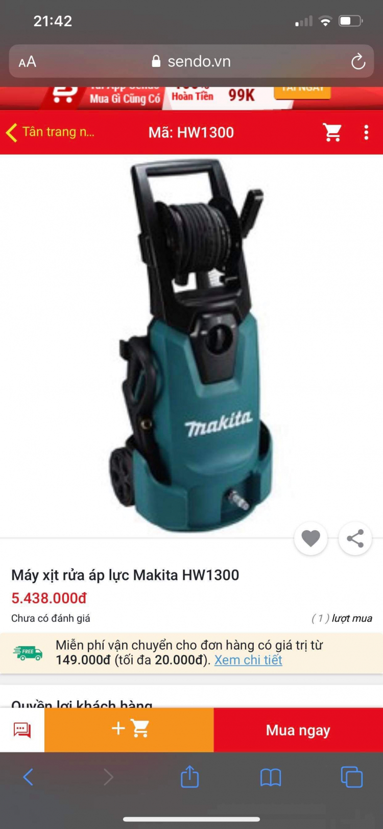 SG chỗ nào bán máy rửa xe Makita uy  tín?