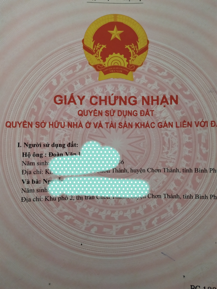 Đứng tên giấy tờ nhà - đất, vợ hoặc chồng đứng duy nhất. Các bác chia sẻ nhé !