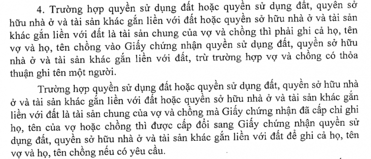 Đứng tên giấy tờ nhà - đất, vợ hoặc chồng đứng duy nhất. Các bác chia sẻ nhé !