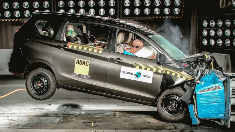 Suzuki Ertiga thế hệ mới chỉ được 3 sao an toàn của Global NCAP