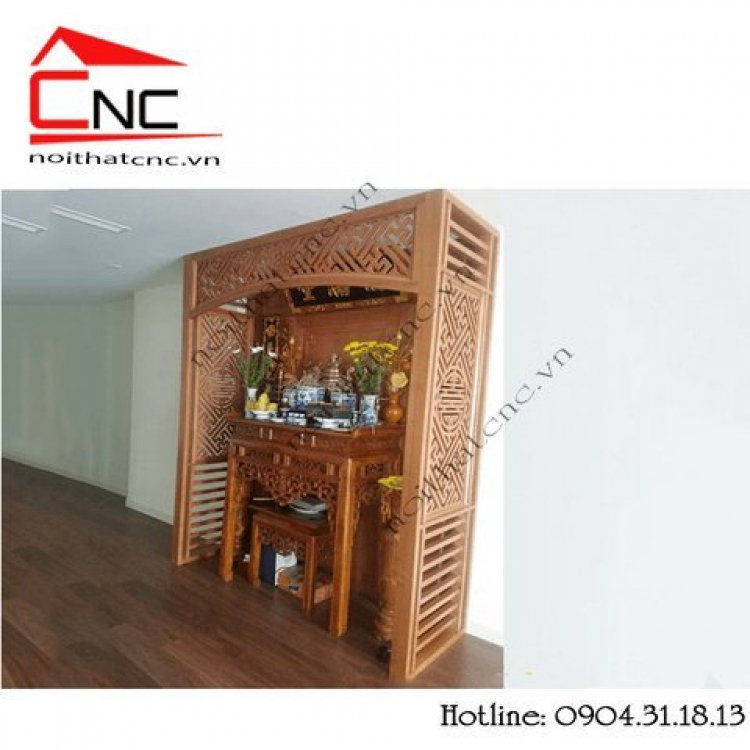 Xu hướng vách cnc phòng thờ bằng gỗ trong năm 2019 - 2020