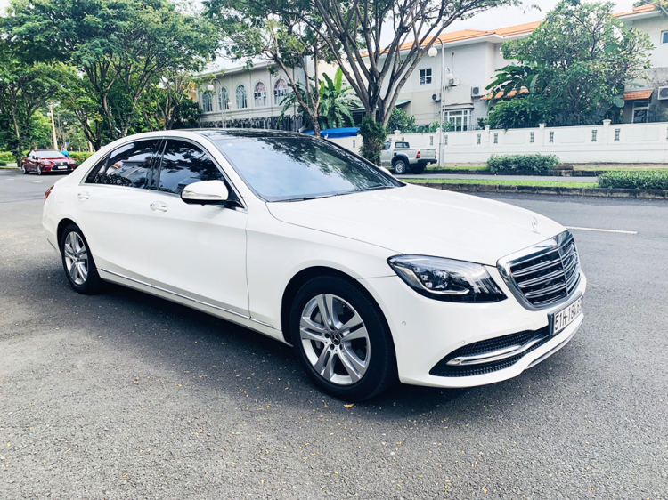 Mercedes S450L màu trắng, xe đi rất ít. Giá hấp dẫn