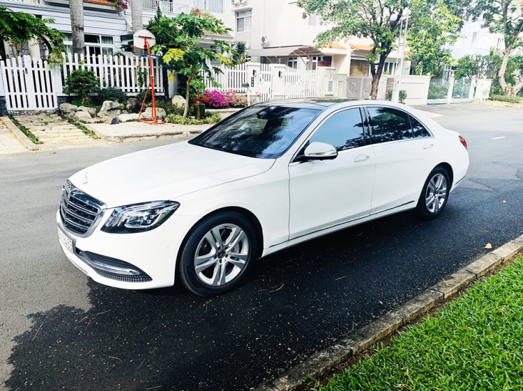 Mercedes S450L màu trắng, xe đi rất ít. Giá hấp dẫn