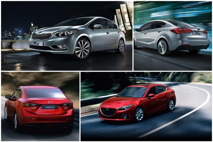 [Tìm Mua] Kia K3 hoặc Mazda 3 đời từ 2015-2016
