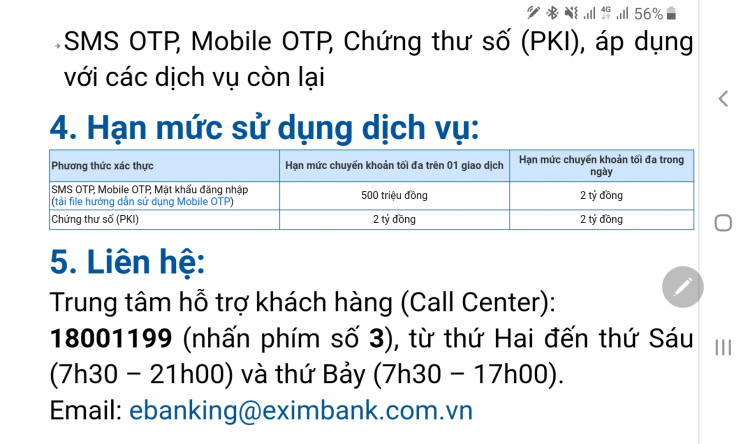 Hỏi về thiết bị token của nhà bank