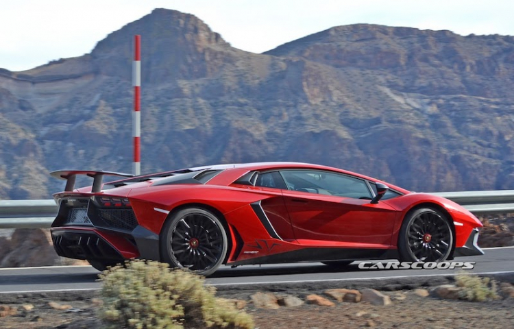 Lamborghini Aventador SV xuất hiện trên đường thử