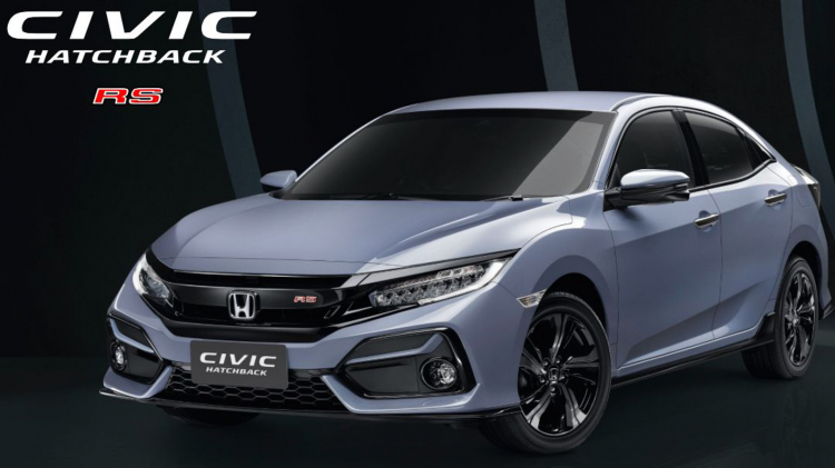 Honda Civic hatchback RS (facelift) ra mắt tại Thái: Thêm màu Xám cạnh tranh với Mazda3 HB