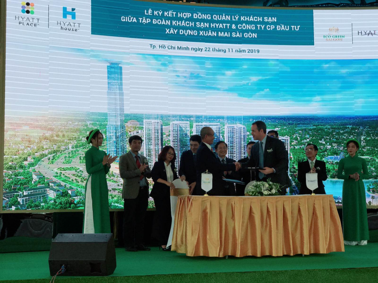 Ecogreen Sài Gòn - Ký kết chuyển giao thương hiệu và quản lý KS Hyatt 69 tầng