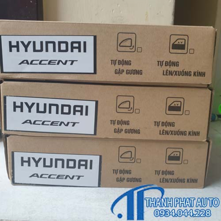 Lắp Tự Động Gập Gương Lên Kính Cho Hyundai Accent