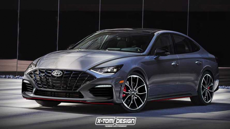 Hyundai Sonata 2020 N-Line bản tăng áp có thể mạnh đến 275 mã lực