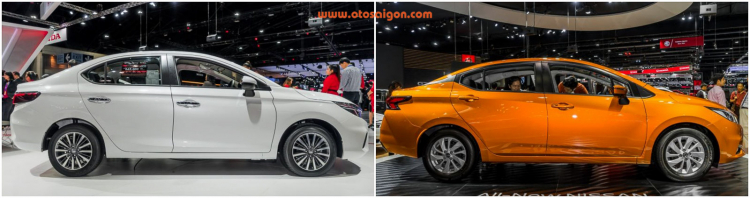 Soi điểm khác biệt giữa Nissan Sunny 2020 và Honda City 2020 tại Thái