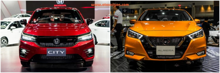 Soi điểm khác biệt giữa Nissan Sunny 2020 và Honda City 2020 tại Thái