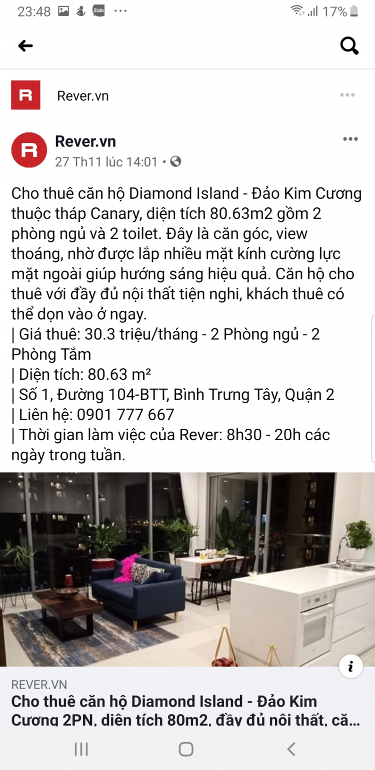 [BĐS] Căn hộ cho thuê