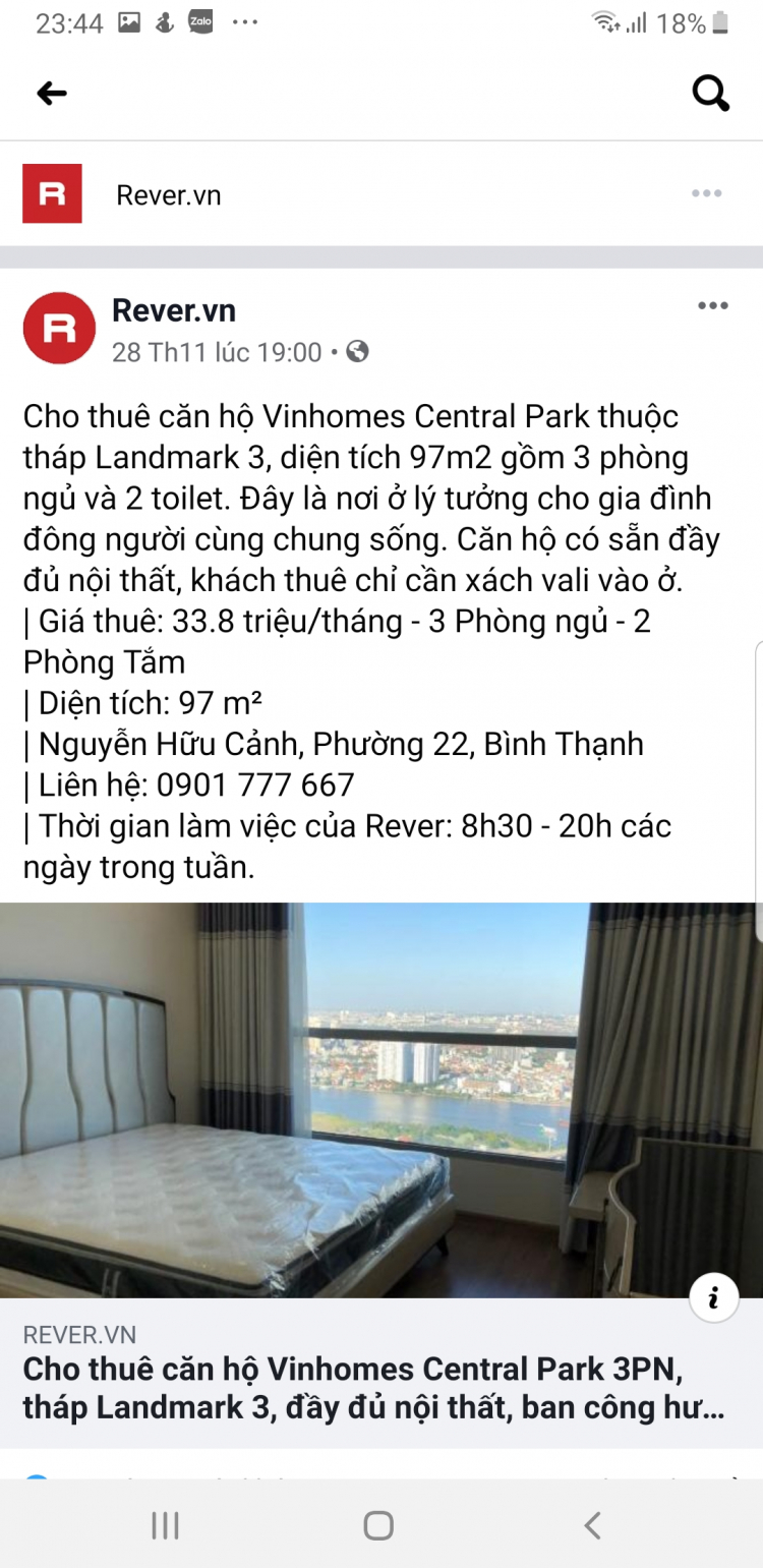 [BĐS] Căn hộ cho thuê