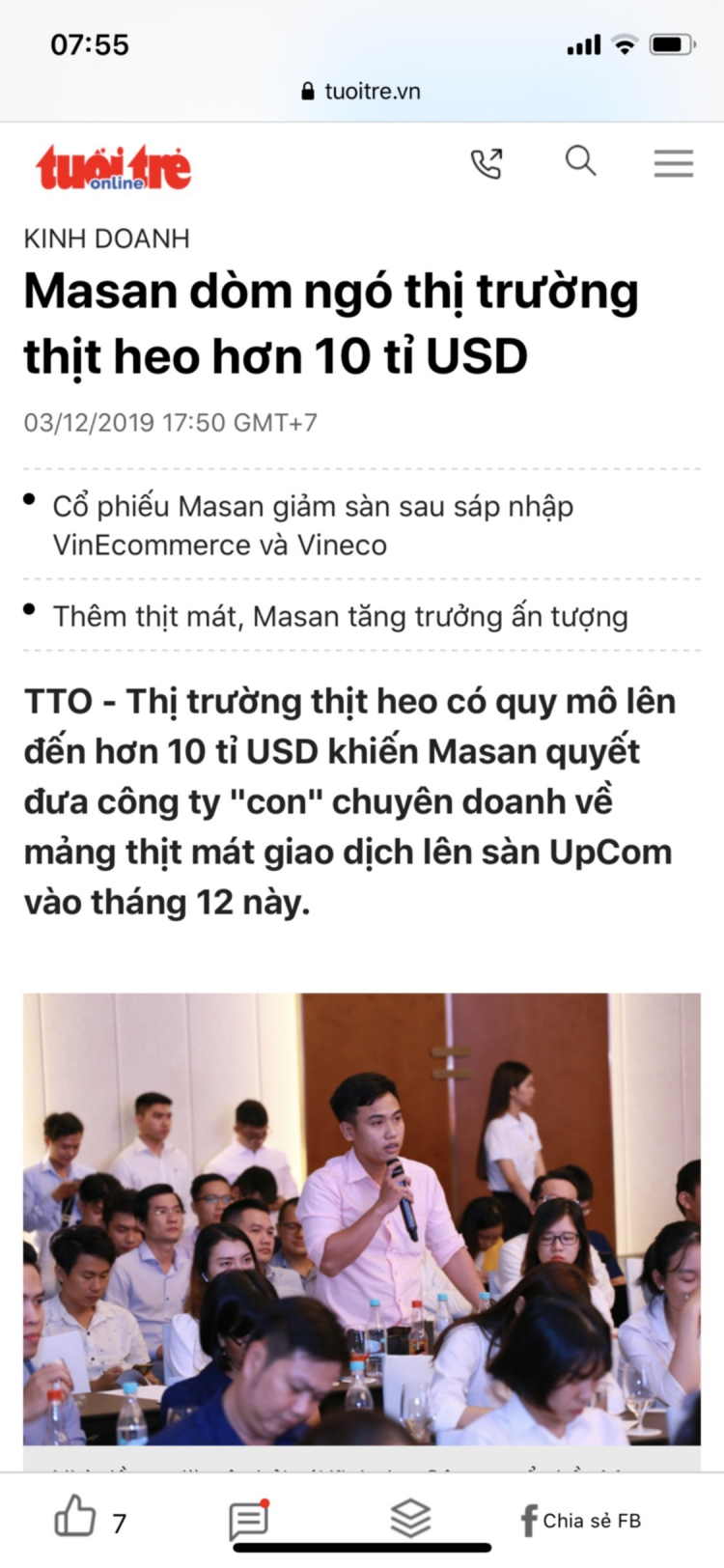 Vincommerce và VinEco sáp nhập vào Masan