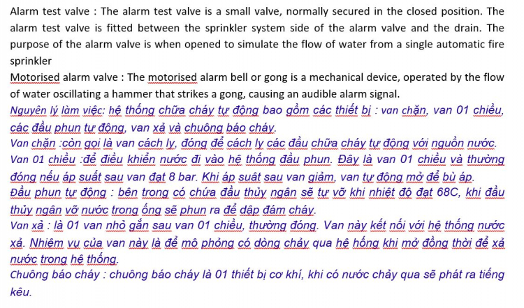 Cách test hệ thống đầu phun chữa cháy tự động sau khi hoàn tất lắp đặt trên công trường?