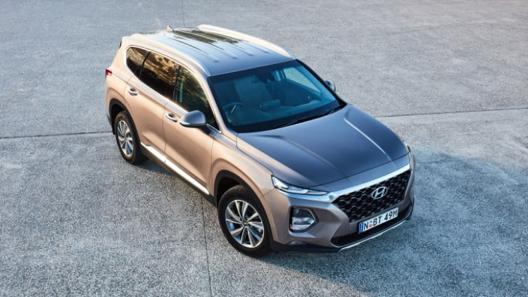 Chán động cơ 2.4L, Hyundai Santa Fe Úc dùng động cơ V6