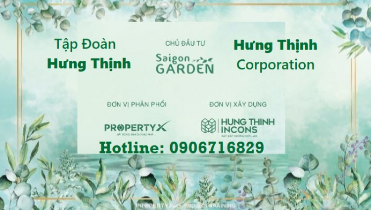 Biệt thự quận 9 Hưng Thịnh Saigon Garden Riverside Village