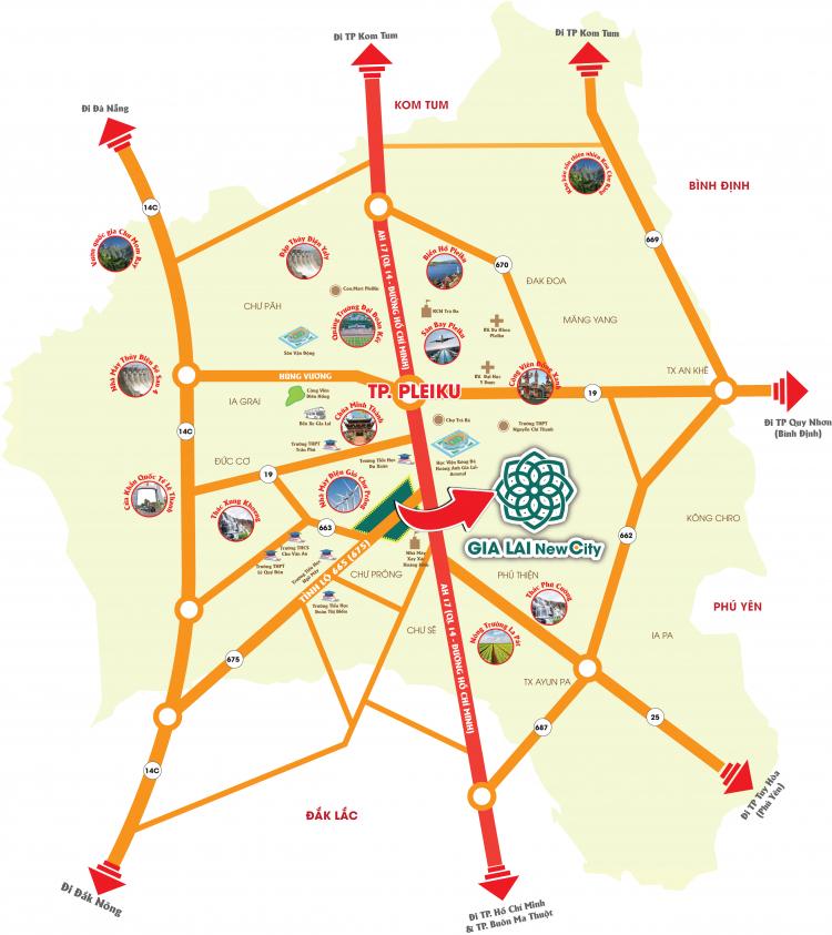 Đất đầu tư Gia Lai - KDC Gia Lai New City