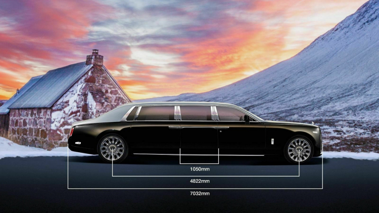 Rolls-Royce Phantom VIII trở thành siêu limousine dài hơn 7m khi qua bàn tay hãng độ Klassen