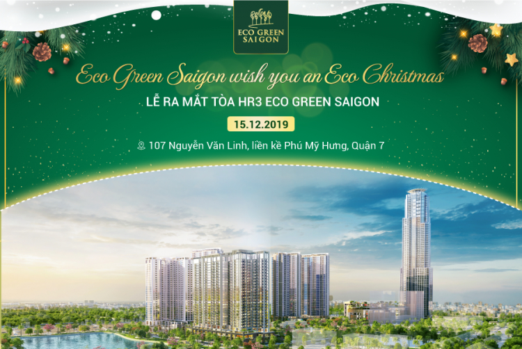 Eco Green Sài Gòn, mở bán tòa HR3 nằm tại trung tâm xanh của dự án