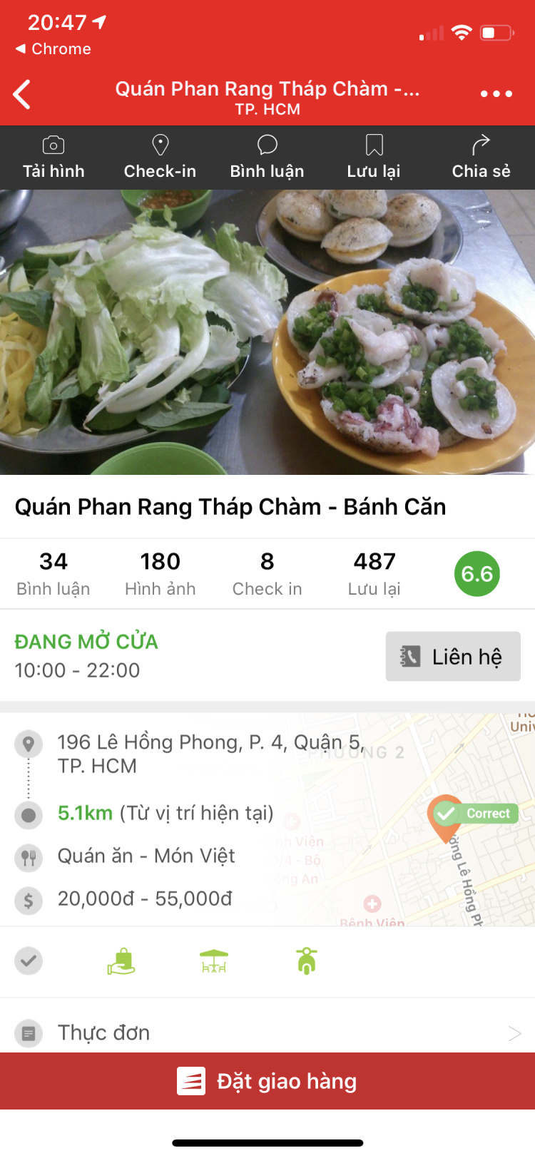 Chỗ ăn bánh căn ngon