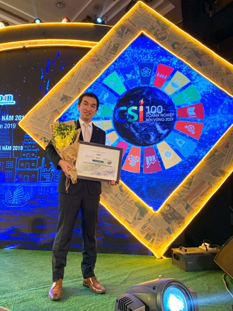 Bridgestone Việt Nam 4 năm liền đạt "Top 100 doanh nghiệp phát triển bền vững"