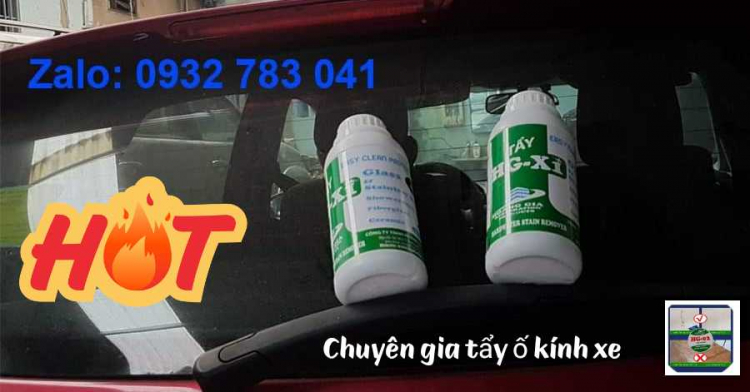 Chuyên gia đánh tan vết ố trên kính HGX1