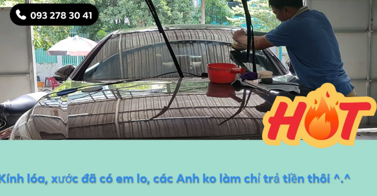 Chuyên gia đánh tan vết ố trên kính HGX1