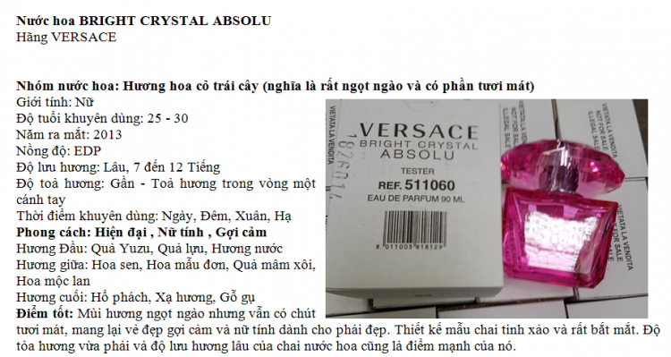 Giải cứu nước hoa Giải cứu nước hoa