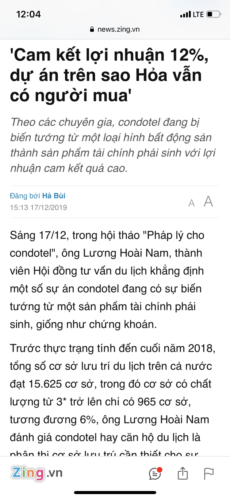 Sự kiện CocoBay tiêu điểm & bình luận nguy cơ tới thị trường bất động sản