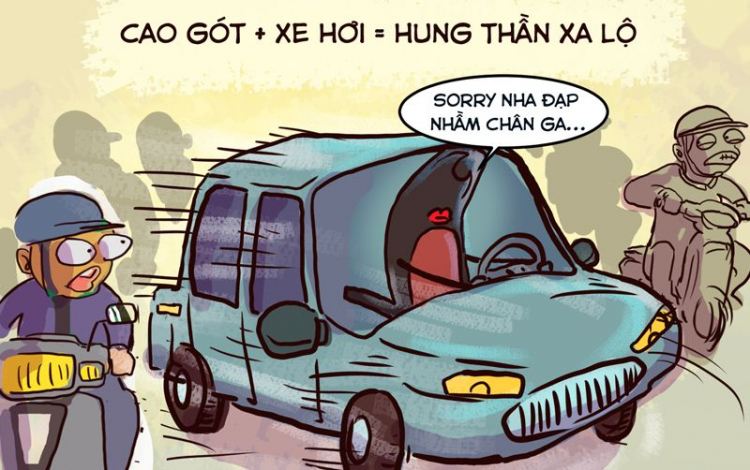 Giao xe cho phụ nữ là sai trái?????