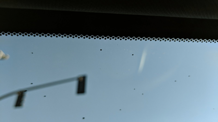 Những đốm đen li ti trên kính lái xe hơi là gì ?