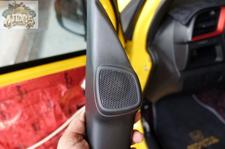 Nâng cấp âm thanh cho Honda Brio với hệ thống loa, sub hiệu Focal.
