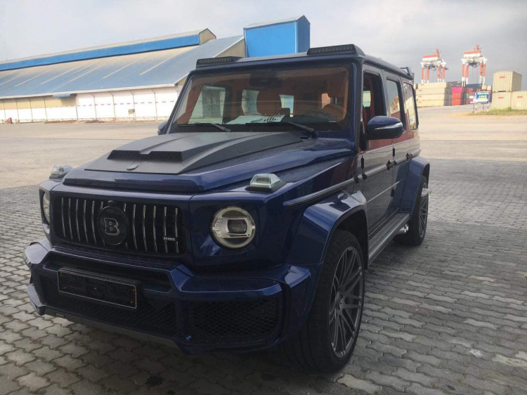 G63 Brabus 800 Widestar nội thất cam Hermes cập cảng Việt Nam