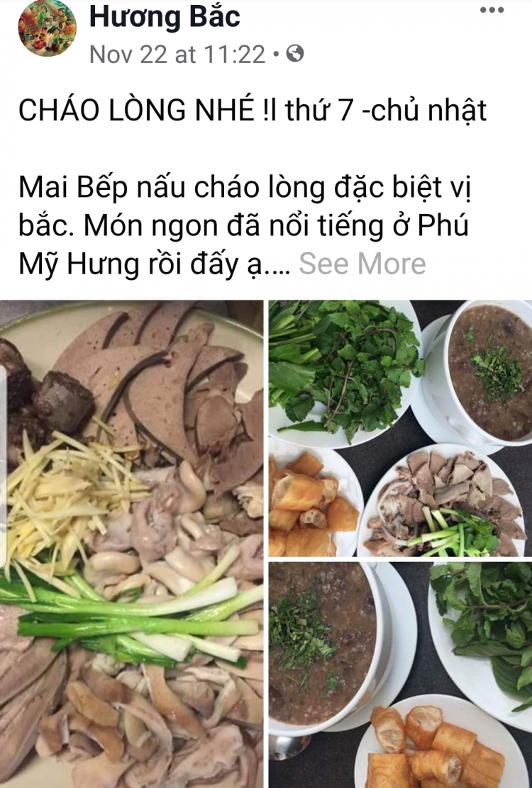 Cháo lòng nấu kiểu Bắc và Nam