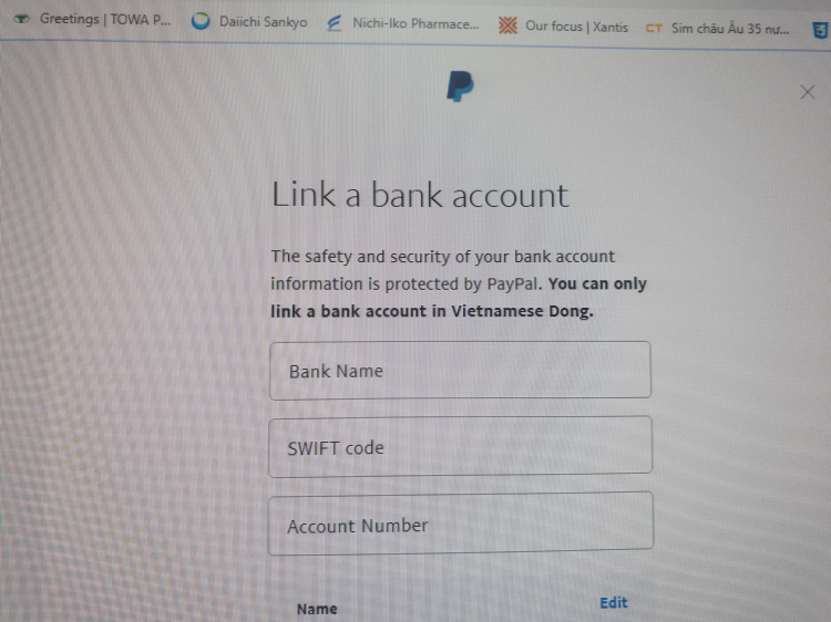 Chuyển tiền vào TK Paypal Chuyển tiền vào TK Paypal