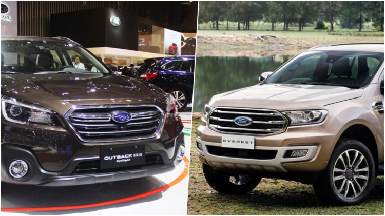 Mua xe gia đình nên chọn Ford Everest Biturbo hay Subaru Outback Eyesight?