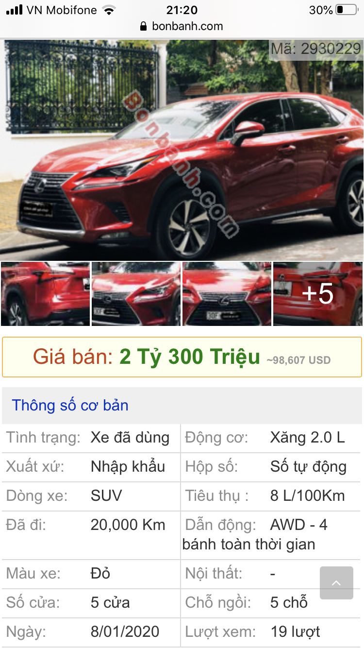 Bán xe NX300 2019 - Fix 2.58 tỷ